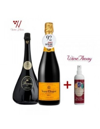 Bundle - De Venoge Princes Brut & Veuve Clicquot Yellow Label Brut Champagn..