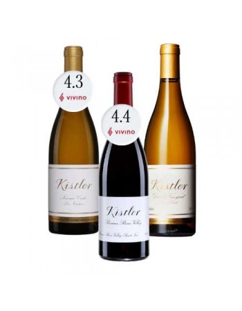 Trio Kistler Chardonnay Sonoma Coast and Pinot Noir Russian River Valley..