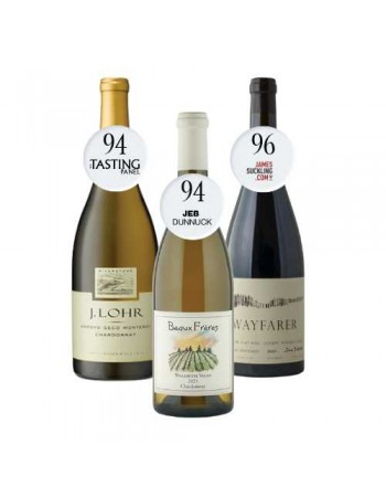 Trio - Beaux Freres Chardonnay | J Lohr Riverstone Chardonnay | Wayfarer Pi..