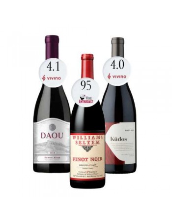 Trio Pinot Noir - Williams Selyem Sonoma Coast | Daou Santa Barbara | Kudos..