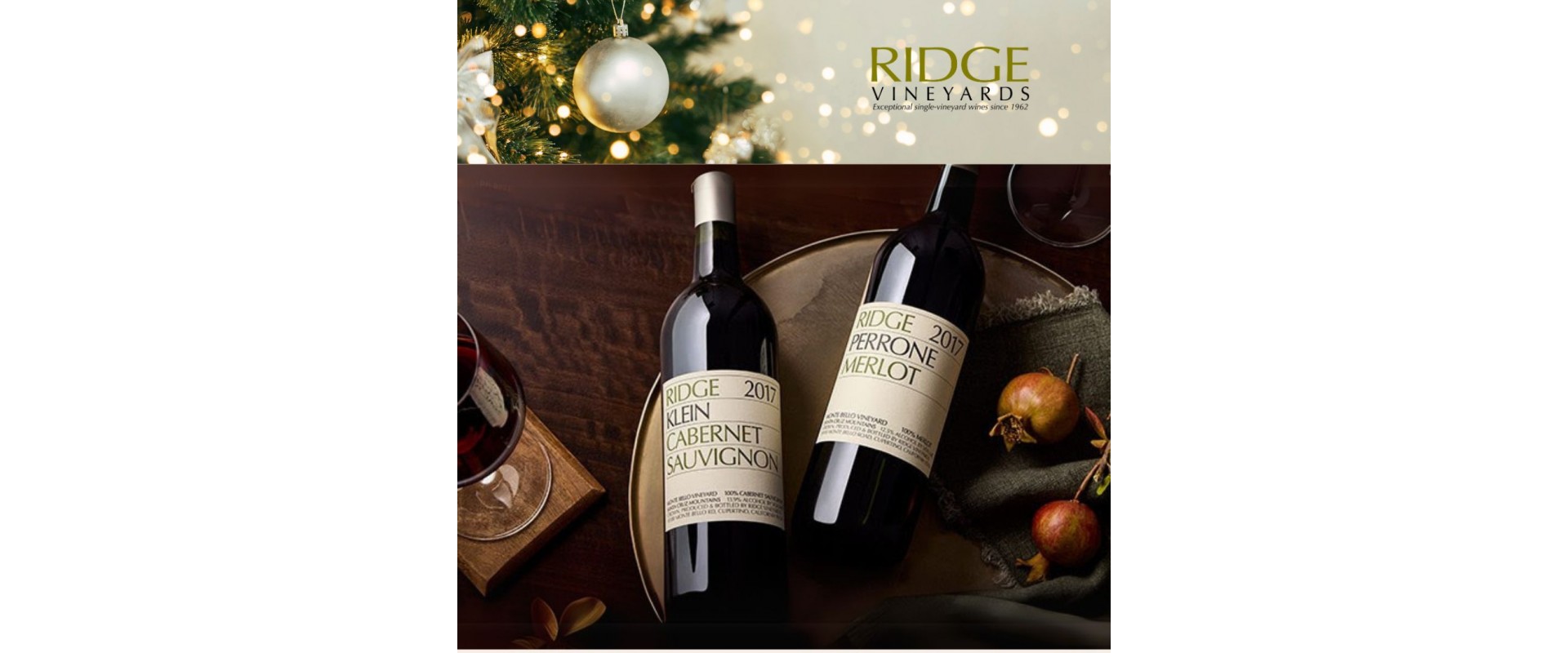 Your Holiday Gift Giving : Ridge Vineyards