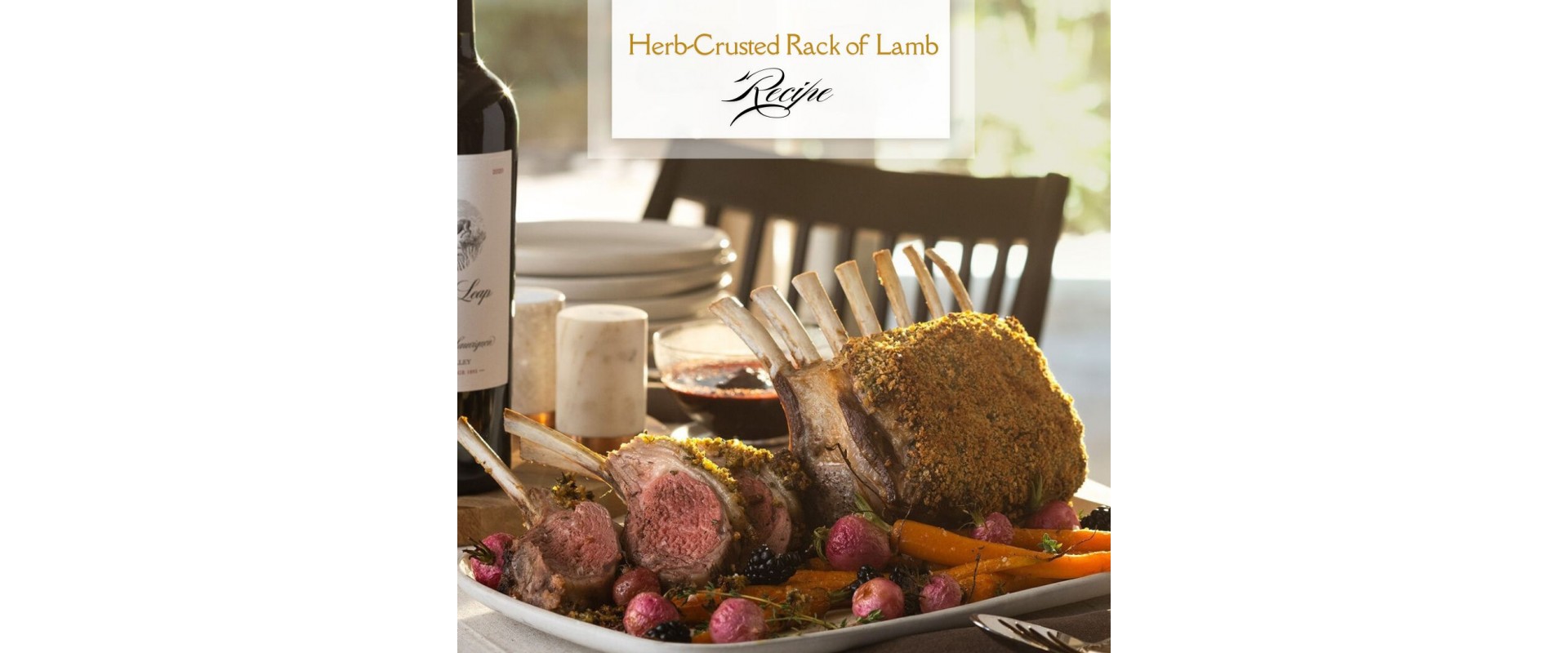 Herb-Crusted Rack of Lamb with Blackberry-Balsamic Glaze